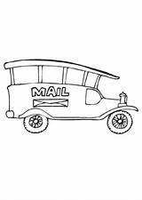 Postauto Altes Ausmalbilder Oldtimer Schulbus sketch template