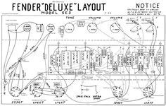 fender deluxe  layout  images diy guitar amp diy amplifier valve amplifier