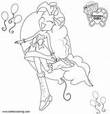 Coloring Pony Little Pinkie Pie Equestria Pages Girls Kids Printable sketch template