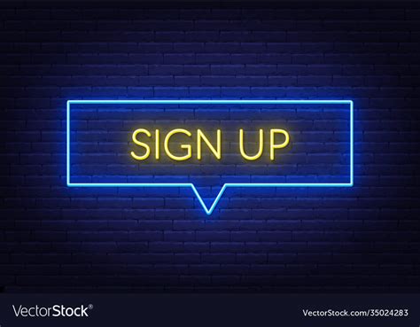 sign  neon   brick background royalty  vector image