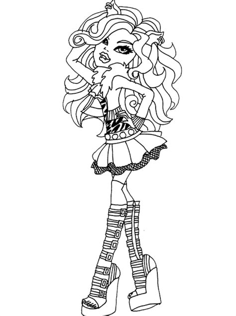 monster high dolls coloring pages coloring home