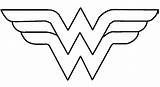 Wonder Logo Woman Coloring Wonderwoman Drawings sketch template