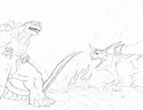 Gigan Coloring Pages Godzilla Vs Color Getcolorings Getdrawings sketch template