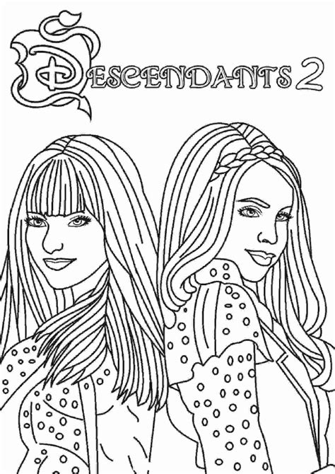 descendants maleficent coloring pages fairy tales animated films