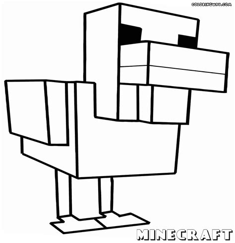 minecraft coloring pages animals coloring home