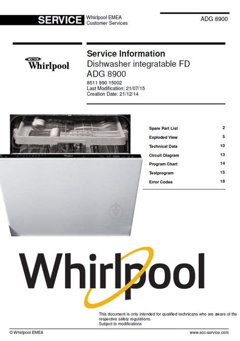 whirlpool gold dishwasher manual