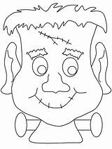 Coloring Pages Frankenstein Halloween sketch template