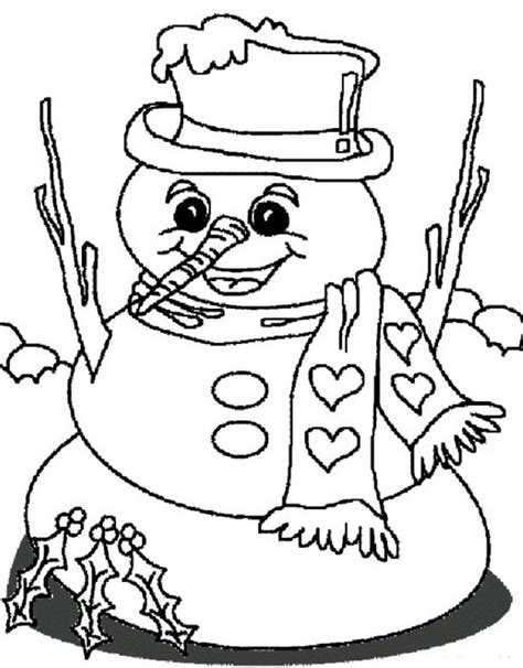 snowman coloring pages coloringlib