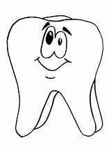 Zahn Dental Shape Ausmalbilder Tooth sketch template