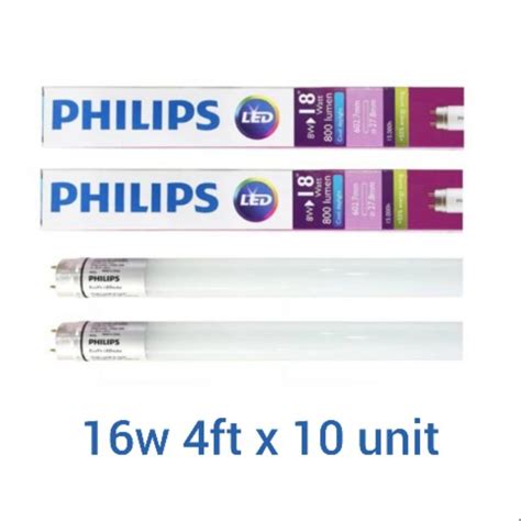 philips ecofit   led tube cool daylight mm  unit shopee malaysia