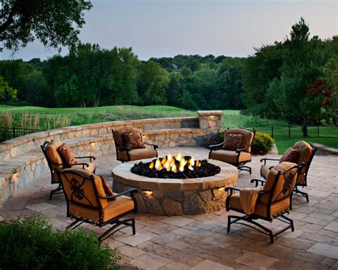 set  outdoor seating  fire pits