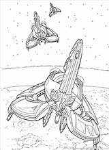 Spaceship Coloring Pages Getcolorings Ship Space sketch template
