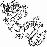 Dragon Chinese Coloring Pages Kids Printable Dragons Colouring Year Template Oriental Head Simple Japanese Children Clip Make Style Outline sketch template