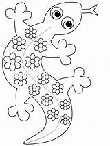 Coloring Gecko Pages Animals Template Kids Book Advertisement Sheets Animal Print sketch template