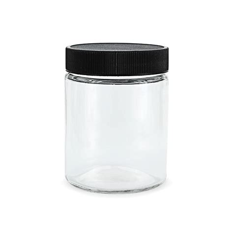 4oz Glass Jars With Lids Black 120ct Collective Supply