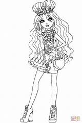 Coloring Ever After High Lizzie Hearts Pages Drawing Heart Games Monster Colouring Printable Elsa Crafts sketch template