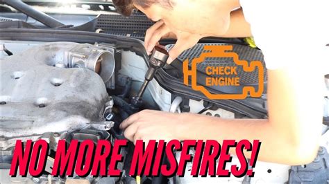 nissan  coil pack install youtube