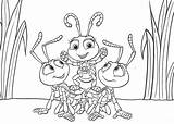 Disney Coloring Pages Bugs Little Cartoons sketch template