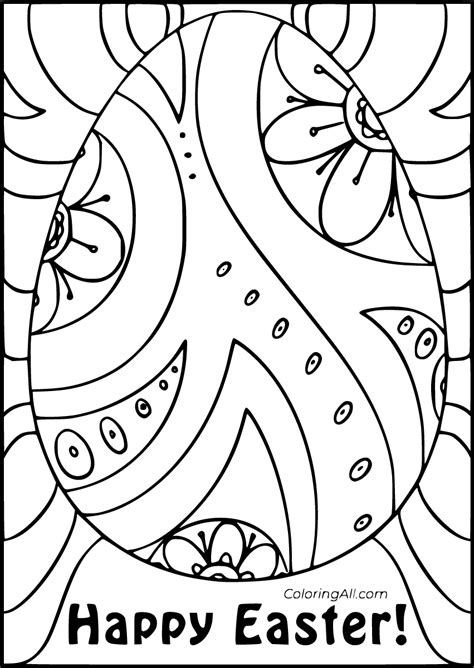 easter card coloring pages coloringall