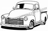 Pickup 1948 1952 Pickups Tekenen S10 Coches Lowrider Camion Clipground Trocas Dibujar Voorbeeldsjabloon sketch template