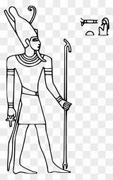 Horus Egypt Egyptian Pharaoh Ruler Hieroglyph Egipto Anubis Dioses Osiris sketch template