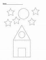 Tracing Activity Starry sketch template
