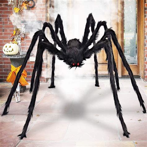 halloween scary giant spider fake large spider hairy spider props