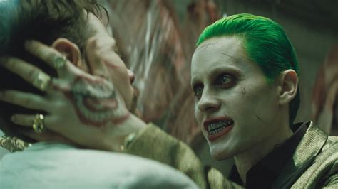 suicide squad jared leto s same sex kiss cut from the