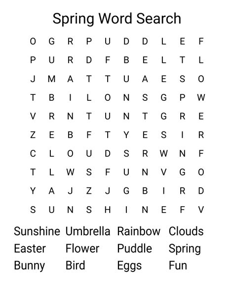 spring word search wordmint