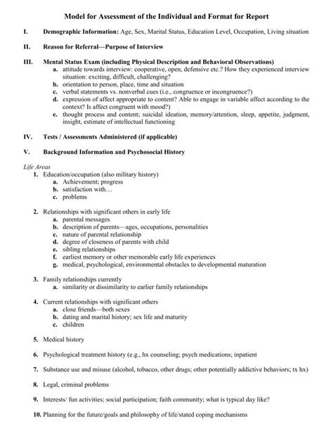 interview report format