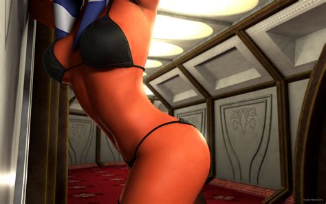 Rule 34 1girl 3d Ahsoka Tano Alien Ass Bikini Breasts