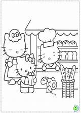 Dinokids Coloring Kitty Hello Close sketch template