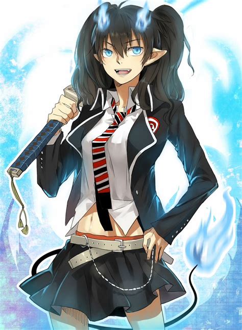 ooh a sexy genderbend of rin okumura from ao no exorcist or blue exorcist