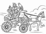 Coloring Pages Wizard Oz Carriage Dorothy Print sketch template