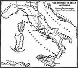 Peninsula Coloring Map Italy Ancient Rome Empire Apennine Gutenberg Peoples Pages Designlooter Sheet Drawings 79kb Template Central sketch template