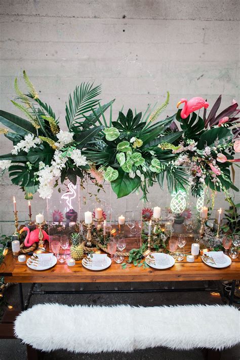 stylish tropical wedding inspiration in the pacific