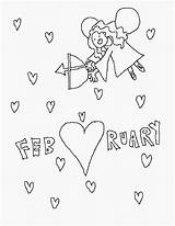February Calendar Coloring Pages sketch template