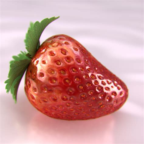strawberry beauty 3d model max obj fbx