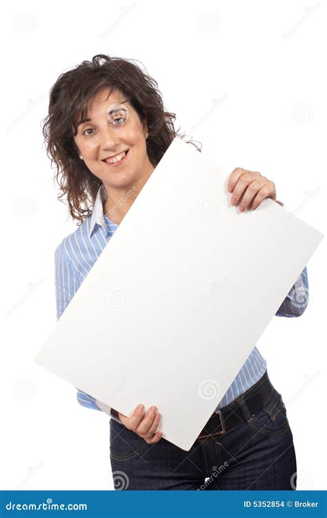 holding  blank banner stock photo image  beauty