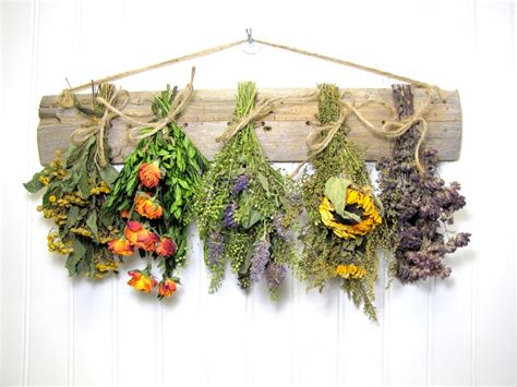 Fragrant Dried Herb Rack Kitchen Decor Dried Floral