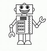 Robot Coloring Pages Shapes Print Robots Kids Printable Shape Color Top Smiling Colouring Little Clip Toddler Made Online Popular Different sketch template