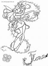 Coloring Winx Pages Club Cartoon Printable Color Flora Kids Sheets Character Print Book Sheet Info Printables Cartoons Colouring Para Online sketch template