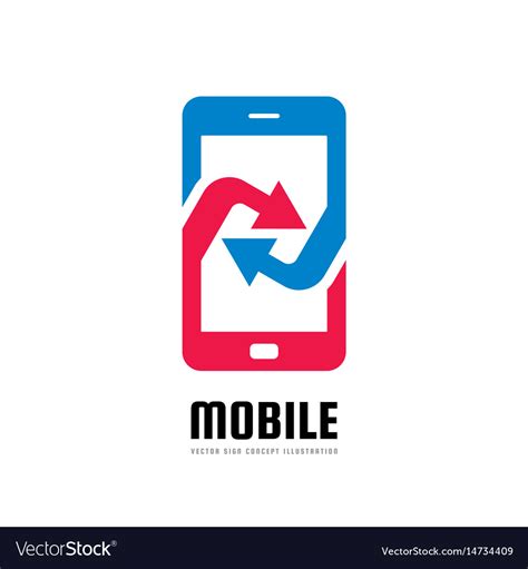 mobile apps logo design mobile phone vector  stock vector illustration  cell internet
