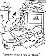 Paper Piles Office Messy Disarray Cartoon Funny Cartoons Comics Paperwork Cartoonstock Men Job Dislike sketch template