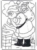 Colorare Natal Natale Pai Weihnachtsmann Babbo Schoorsteen Kerstman Fargelegg Kaminofen Chimney Pintar Chaminé Cerca Disegno Kerst Advertentie Anzeige Chamine Pubblicità sketch template