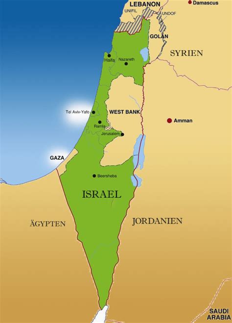 nahostkonflikt israel karte