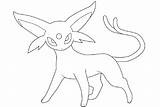 Pokemon Coloring Pages Espeon Eevee Evolutions Printable Moxie2d Via Deviantart sketch template