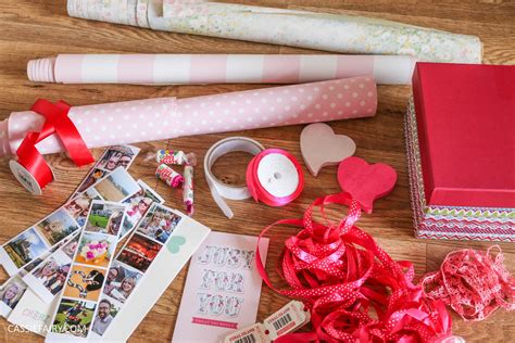 diy valentines gift  box  memories polaroid
