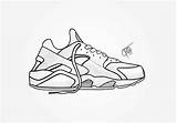 Drawing Nike Kyrie Huarache Platinum Huaraches Drawings Air Shoe Digital Onto Printed Getdrawings Draw Canvas Quality High Sketch Sneaker Cartoon sketch template