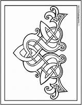 Knot Gaelic Colorwithfuzzy Knots Printable Fuzzy Leder Carving Punzieren Norse Darstellung Historische sketch template